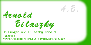 arnold bilaszky business card